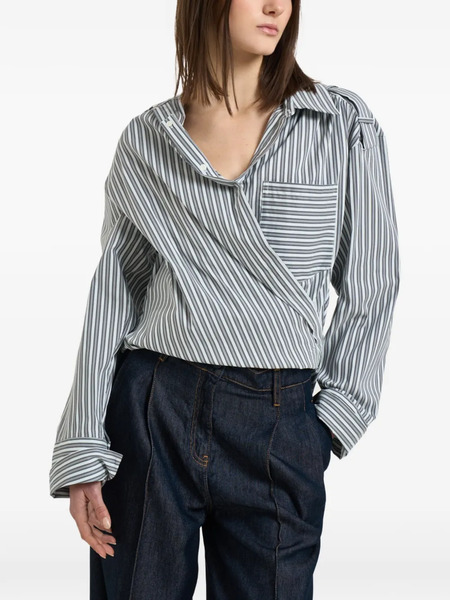  Iro Striped Shirt - Grey 