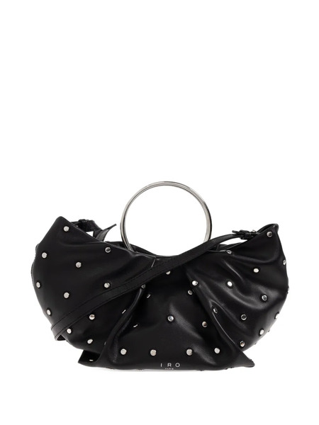  Iro Sun Ring-handle Studded Tote Bag - Black 