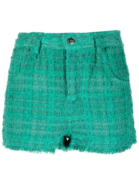  Iro Tweed Mini Shorts - Green 