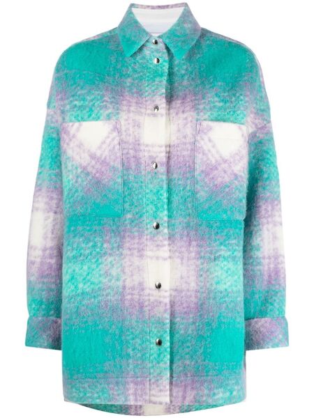 Iro Valaria Plaid Overshirt - Purple 