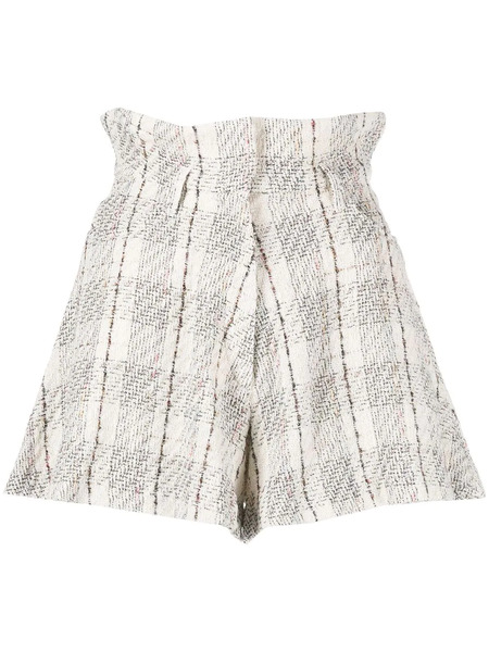 Iro Vanko Paperbag-waist Shorts - Neutrals 