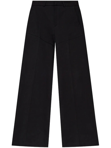  Iro Wide-leg Cotton Trousers - Black 