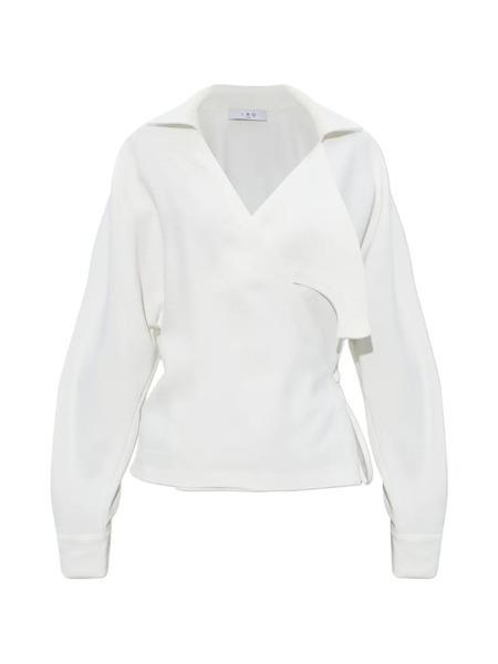  Iro Wrap-tie Blouse - White 