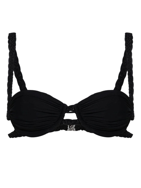  Isa Boulder Braided-straps Bikini Top - Black 