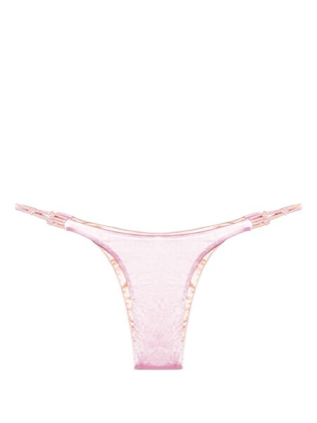  Isa Boulder Grand Satin Bikini Bottoms - Pink 