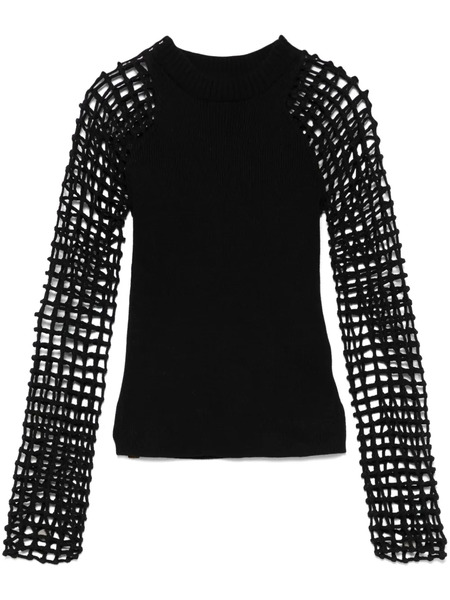  Isa Boulder Spider-net Long-sleeve Sweater - Black 