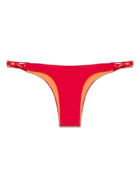  Isa Boulder Tri-twist Bikini Bottom - Red 