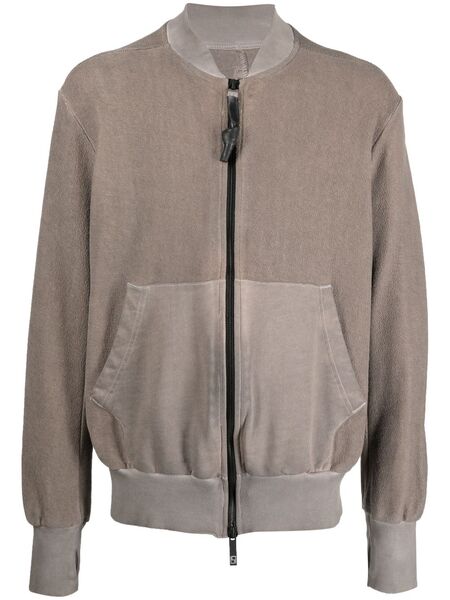  Isaac Sellam Experience Exposed-seam Zip-up Bomber Jacket - Brown 