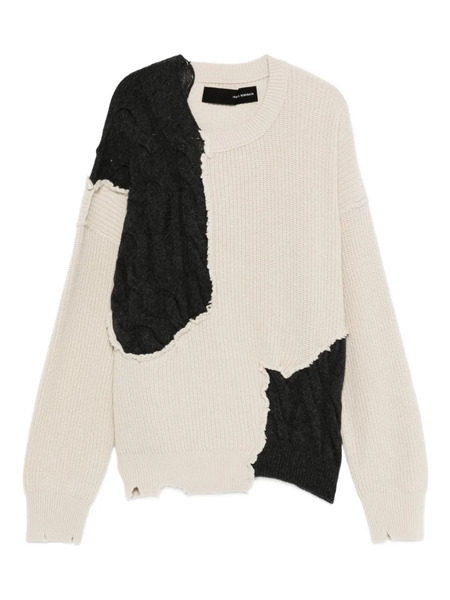  Isabel Benenato Distressed Wool Sweater - Neutrals 