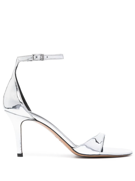 Isabel Marant Ailisa Leather Sandals - Silver 