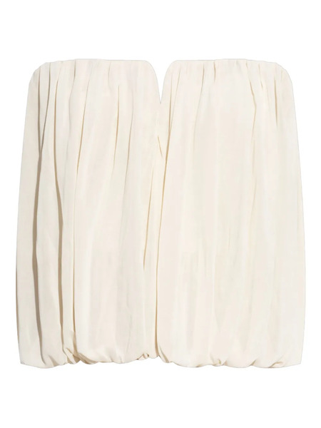  Isabel Marant Amalia Gathered Strapless Blouse - Neutrals 