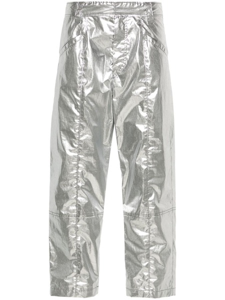 Isabel Marant Aude Cropped Trousers - Silver 