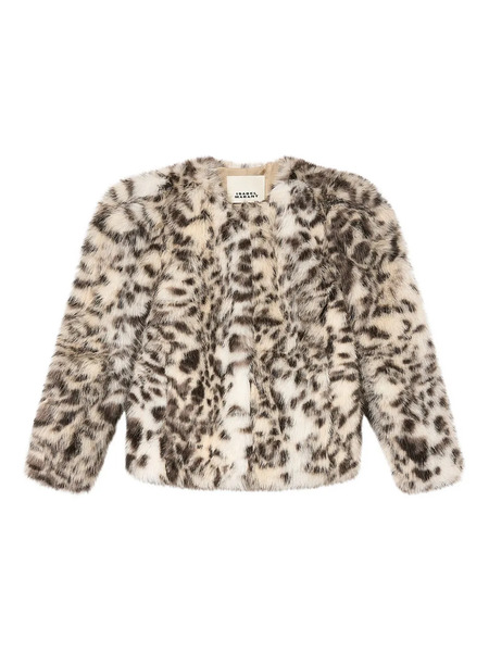  Isabel Marant Bahria Animal-pattern Jacket - Neutrals 