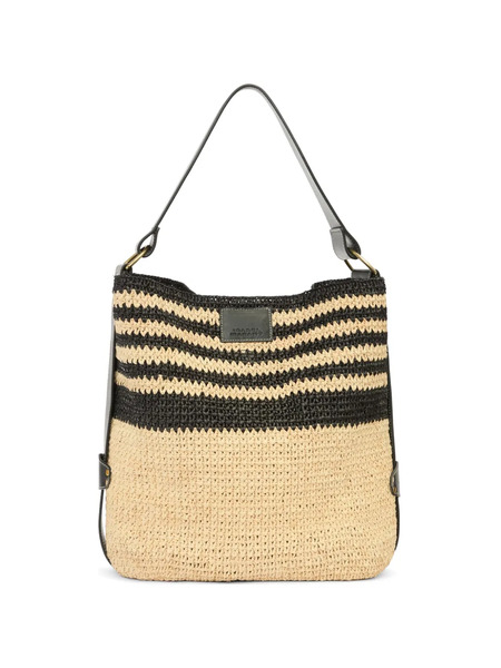  Isabel Marant Bayia Raffia Shoulder Bag - Neutrals 