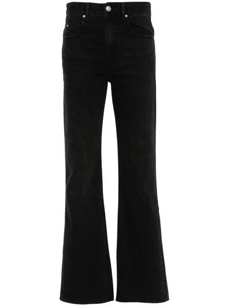  Isabel Marant Belvira High-rise Bootcut Jeans - Black 