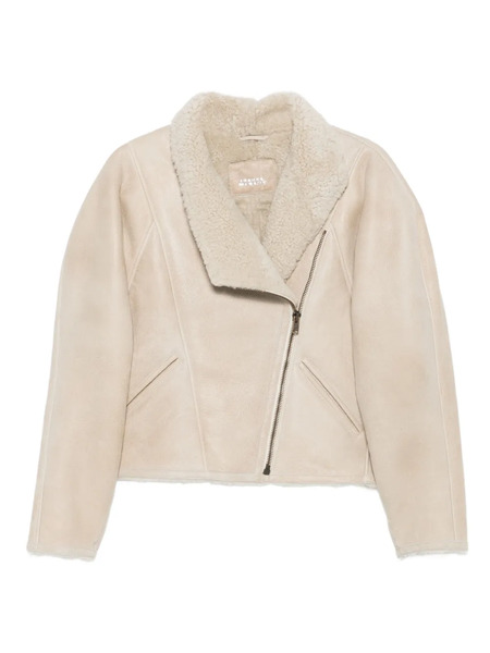  Isabel Marant Blondine Zip-front Shearling Jacket - Neutrals 