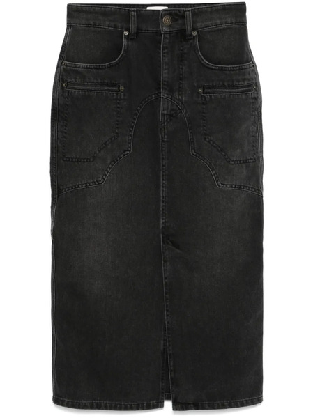  Isabel Marant Britt Midi Skirt - Black 