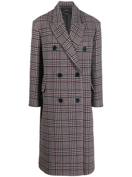  Isabel Marant Checked Wool Coat - Blue 