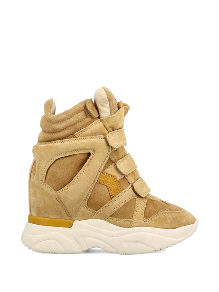  Isabel Marant Cut-out Touch-strap Sneakers - Neutrals 