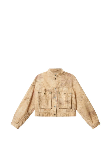  Isabel Marant Cyndel Abstract-pattern Jacket - Neutrals 