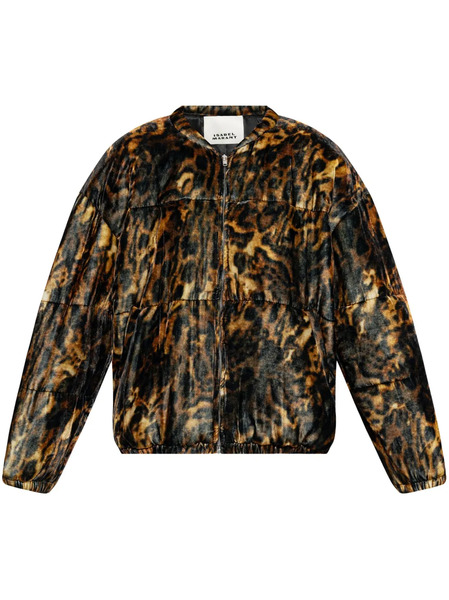  Isabel Marant Delima Bomber Jacket - Brown 