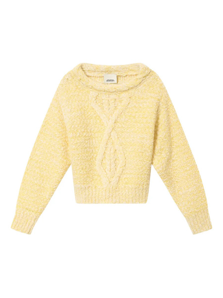  Isabel Marant Dorota Cable-knit Sweater - Yellow 