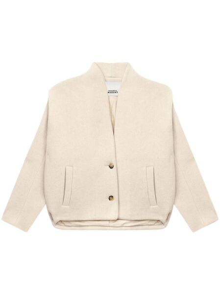  Isabel Marant Drogo Bomber Jacket - White 