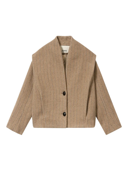  Isabel Marant Dyogo Striped Jacket - Neutrals 