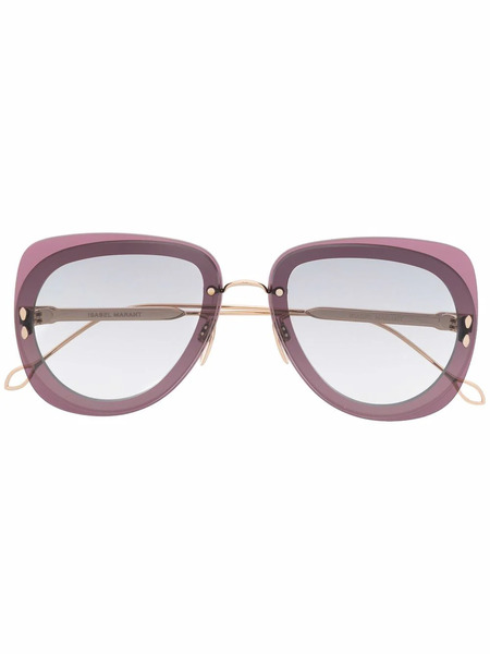  Isabel Marant Eyewear Square Tinted Sunglasses - Purple 