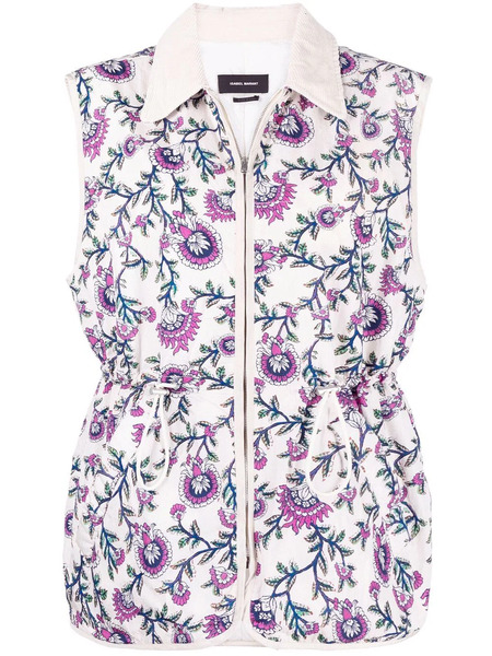  Isabel Marant Floral-print Gilet - Neutrals 
