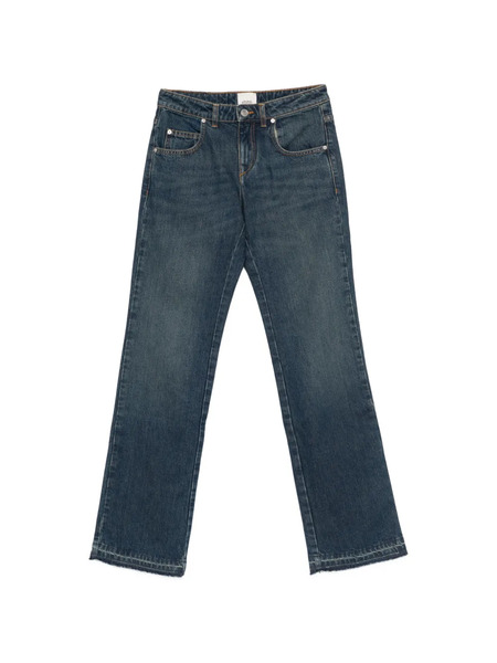  Isabel Marant Frayed-edges Denim Jeans - Blue 
