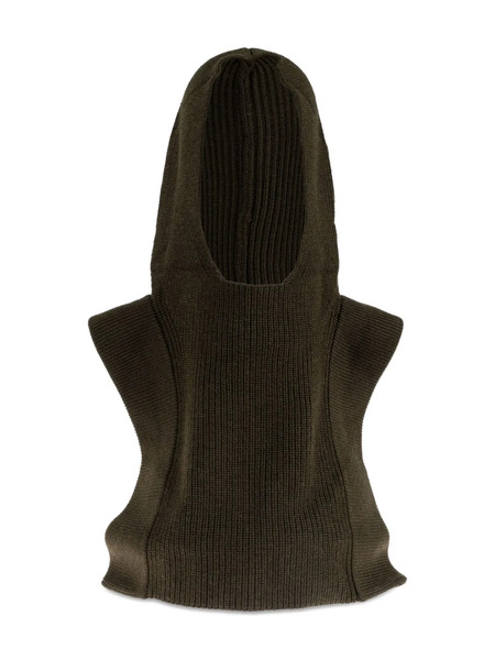  Isabel Marant Hooded Ribbed Wool Scarf - Black 