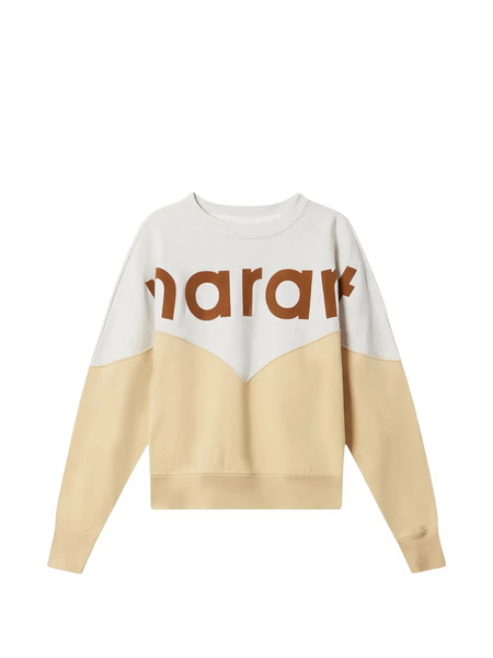  Isabel Marant Houston Logo Colour-block Sweatshirt - Neutrals 