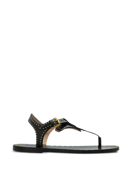  Isabel Marant Joonya Studded Buckle Sandals - Black 