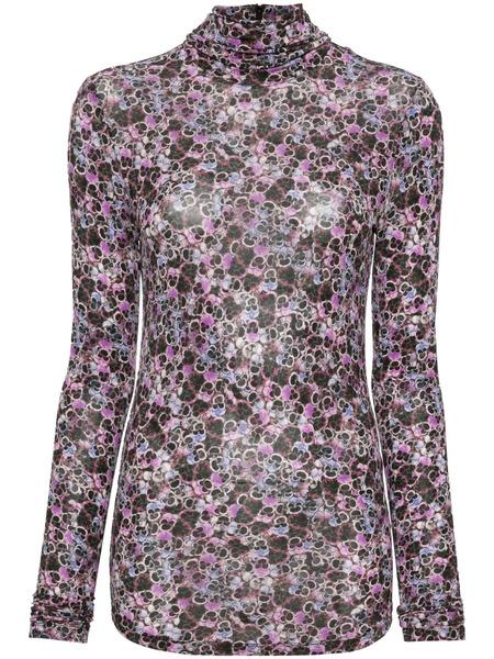  Isabel Marant Joyela Floral-print Top - Purple 