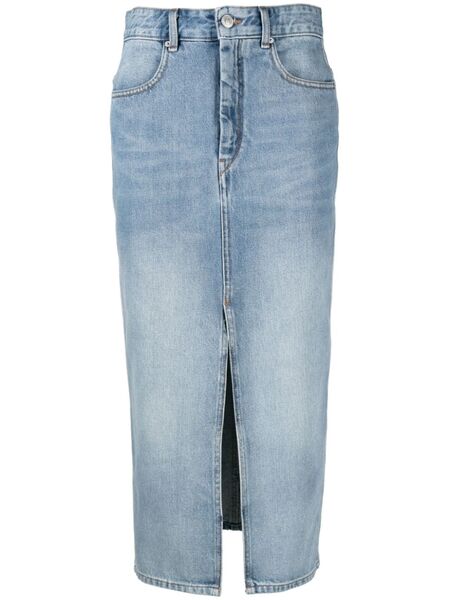  Isabel Marant Julicia Denim Midi Skirt - Blue 