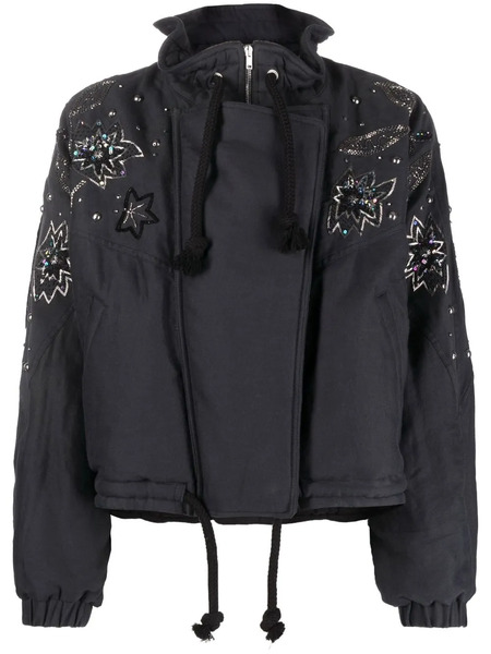 Isabel Marant Kalassia Embroidered Jacket - Blue 