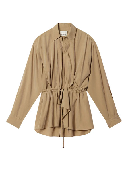  Isabel Marant Keren Drawstring Detail Jacket - Neutrals 