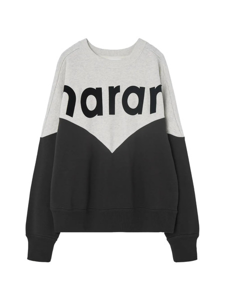  Isabel Marant Logo-detail Colour-block Sweatshirt - Grey 