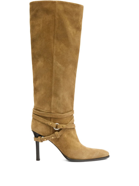  Isabel Marant 90mm Ieva Twin Strap Knee-high Boots - Brown 