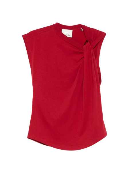  Isabel Marant Nayda Knotted T-shirt - Red 