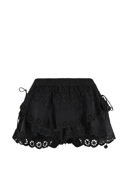  Isabel Marant Neis Embroidered Shorts - Black 