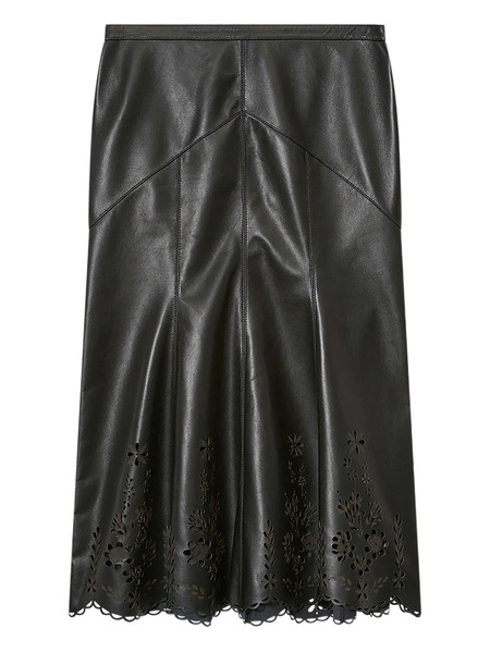  Isabel Marant Nisia Laser-cut Midi Skirt - Black 