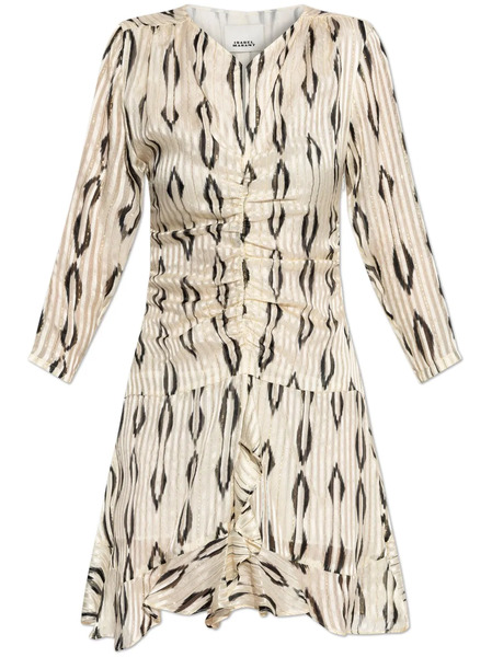  Isabel Marant Octavia Mini Dress - Neutrals 