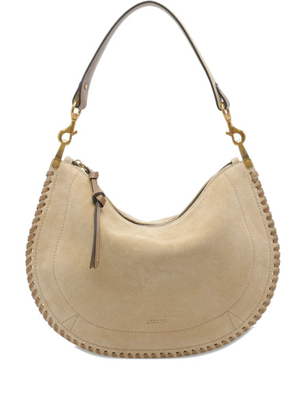  Isabel Marant Oskan Soft Suede Zip-fastening Shoulder Bag - Neutrals 