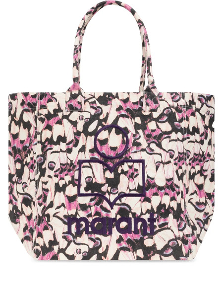  Isabel Marant Patterned Canvas Tote Bag - Pink 