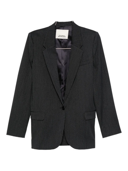  Isabel Marant Pinstripe Single-breasted Blazer - Blue 