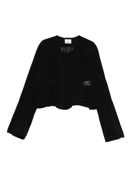  Isabel Marant Pleated-panel Blouse - Black 