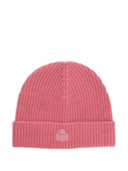  Isabel Marant Ribbed-knit Logo Beanie - Pink 