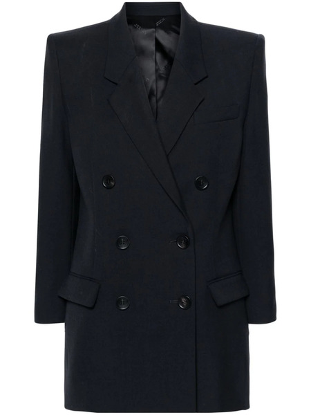  Isabel Marant Robine Double-breasted Cotton Blazer - Black 